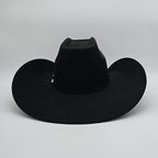 Texana Montero 100X 8 Segundos Brick Crown Style Western Cowboy Fur Felt Hat - Black
