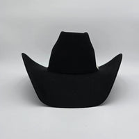Texana Montero 100X 8 Segundos Brick Crown Style Western Cowboy Fur Felt Hat - Black