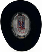 Black cowboy hat with Tombstone logo on a white background