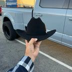 Stone 100X San Judas Sinaloa Style Western Cowboy Fur Felt Hat - Black