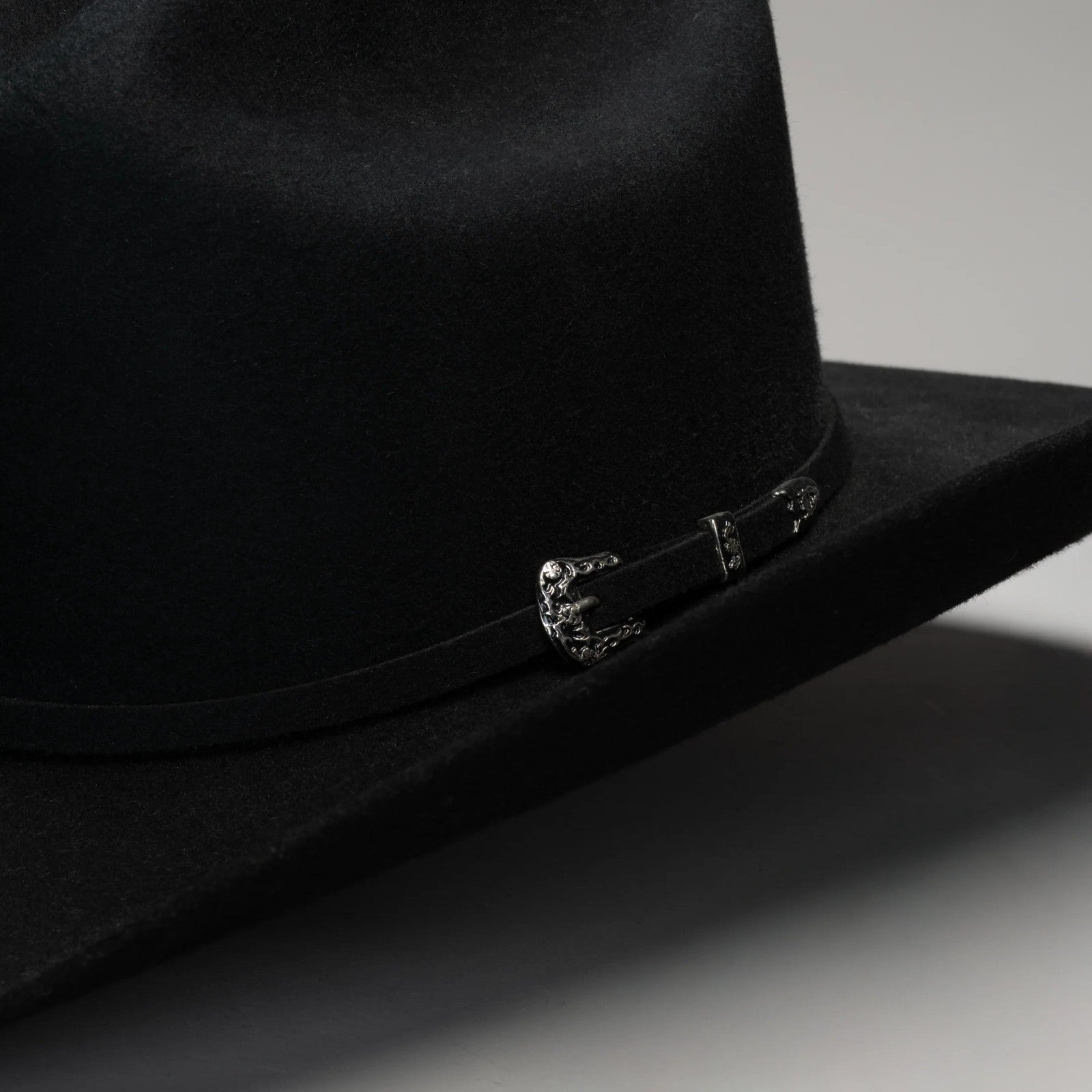 50X Estilo Panter Belico Western Cowboy Hat, Low Crown, Brim 3.5" - Black