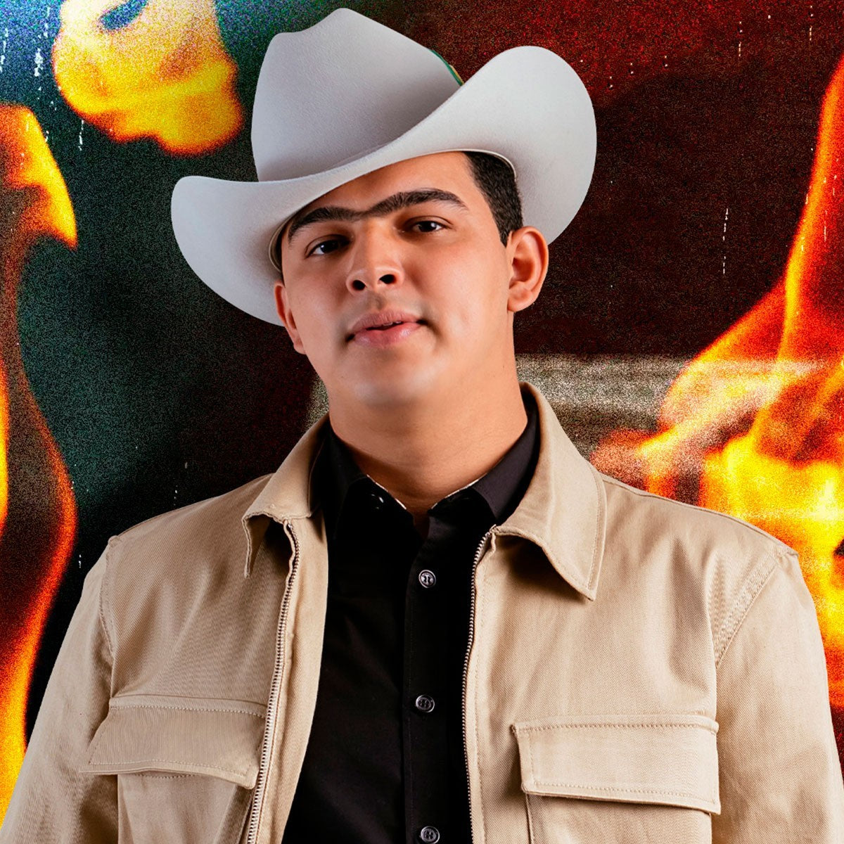 50X Estilo Panter Belico Western Cowboy Hat, Low Crown, Brim 3.5" - Gray