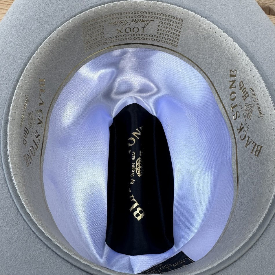 100X Estilo Julion Western Cowboy Felt Hat - Grey