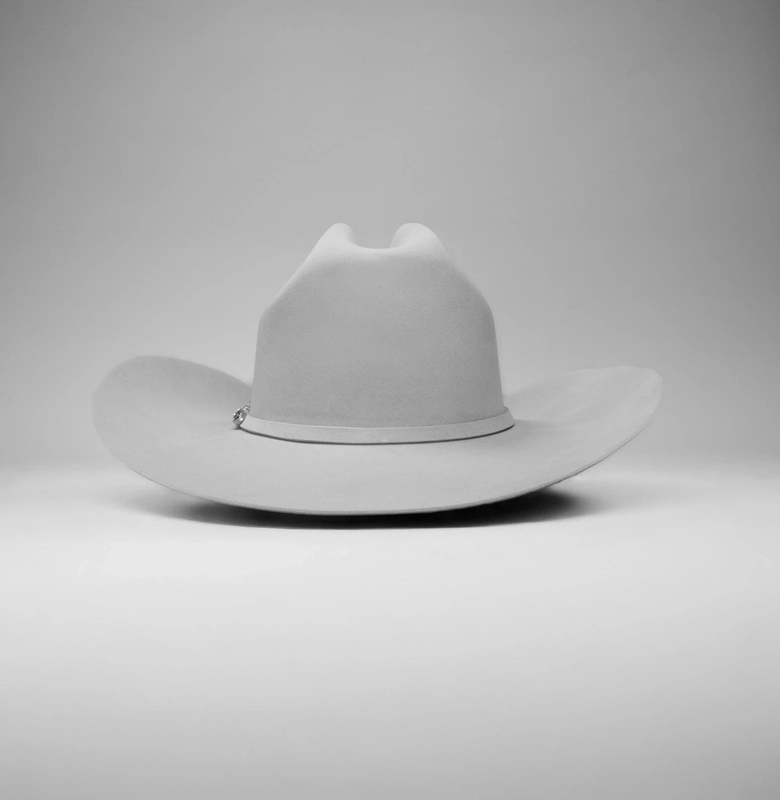 100X Estilo Sinaloa (25% Wool 75% Buffalo Fur) Western Cowboy Hat -Silver