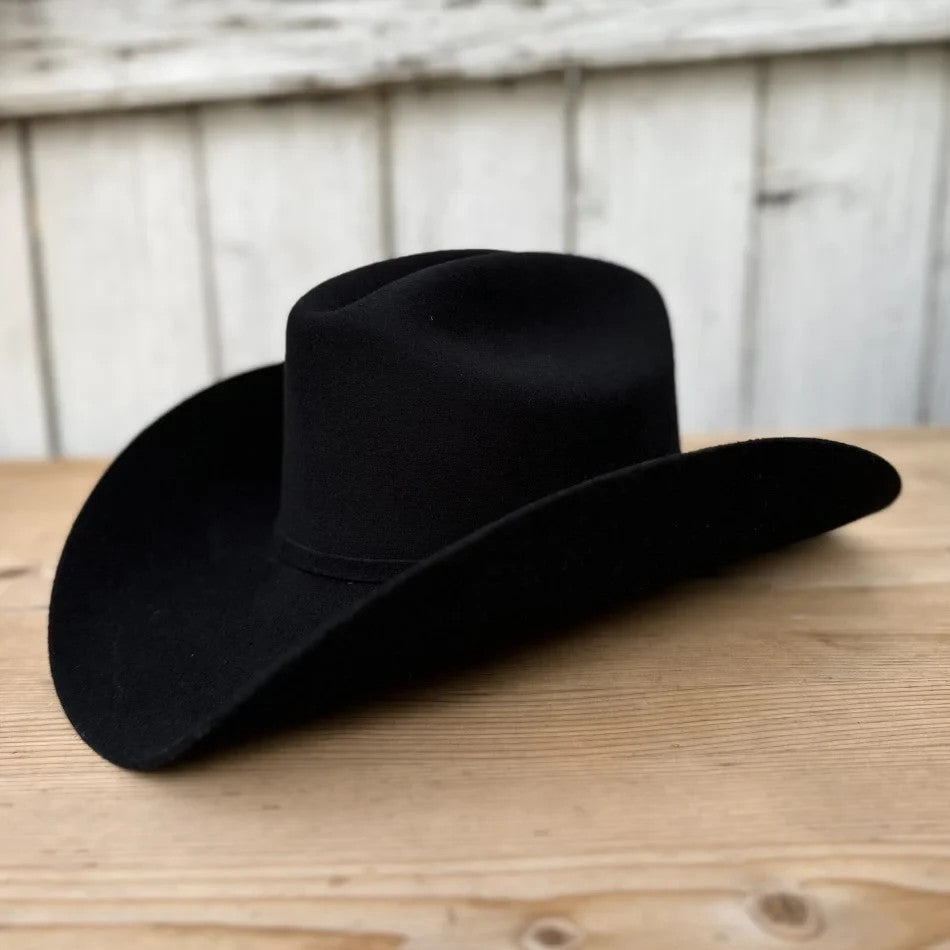 100X Estilo Julion Western Cowboy Felt Hat - Black