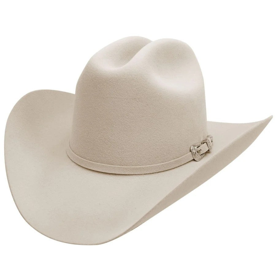 100X Joan Sebastian Style Western Cowboy Felt Hat - Silverbelly