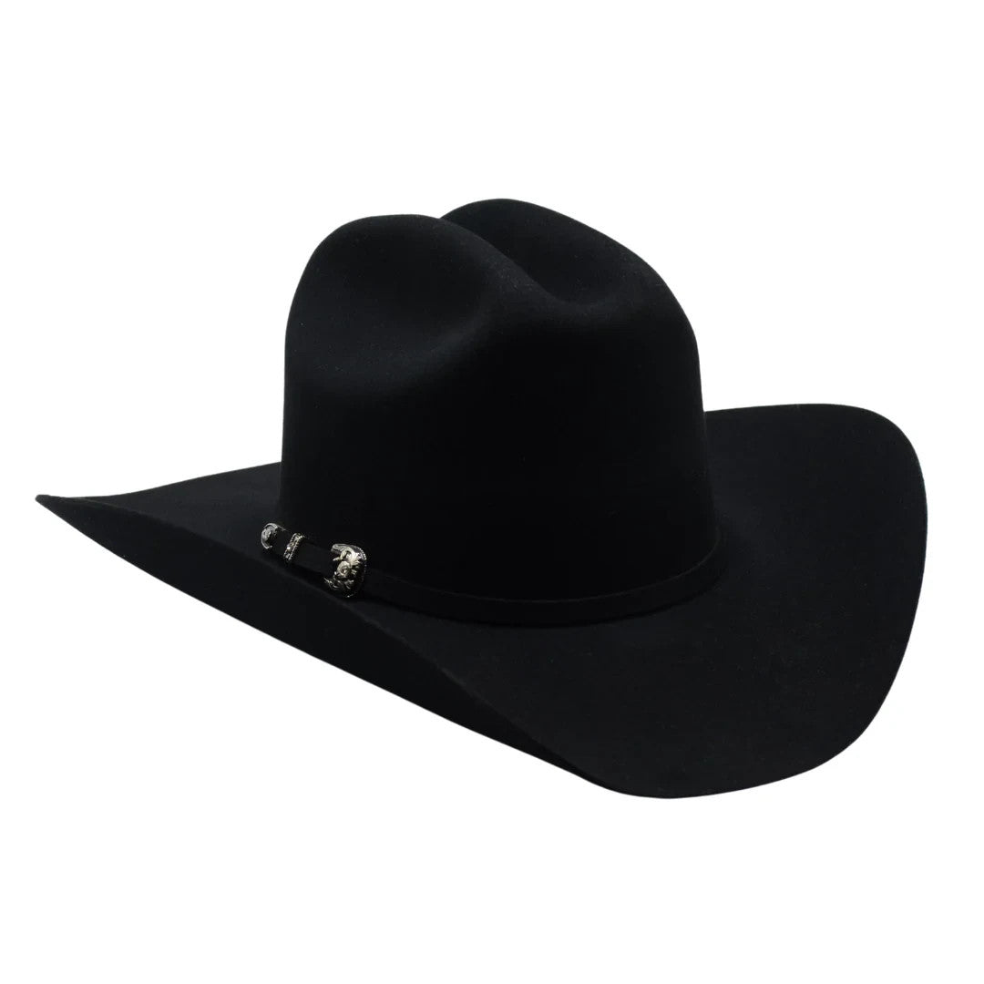 100X Estilo Sinaloa (25% Wool 75% Buffalo Fur) Western Cowboy Hat - Black