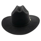 Silverton Men 200X Estilo Carin Leon con Plumas Western Cowboy Felt Hat - Black
