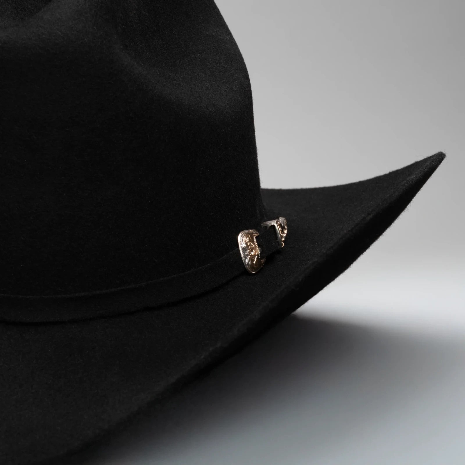 50X Estilo Julion (50% Wool 50% Buffalo Fur) Western Cowboy Hat - Black