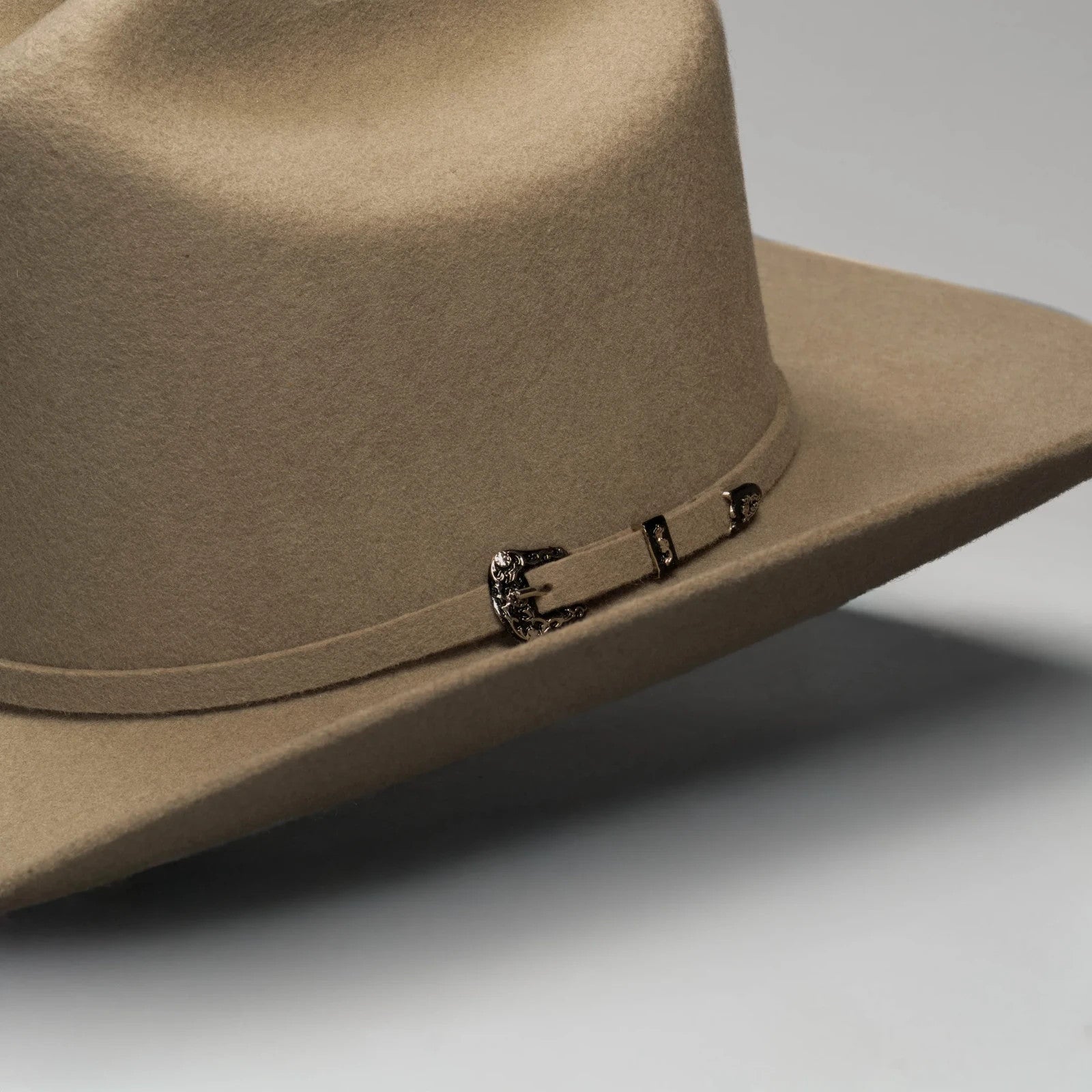 50X Estilo Panter Belico Western Cowboy Hat, Low Crown, Brim 3.5" - Beige