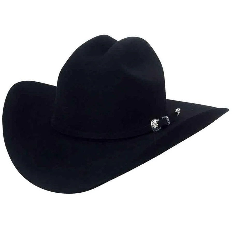 100X Joan Sebastian Style Western Cowboy Fur Felt Hat - Black