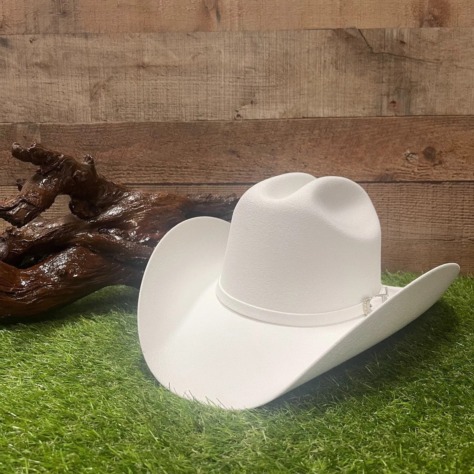 100X Joan Sebastian Style Western Cowboy Felt Hat - White