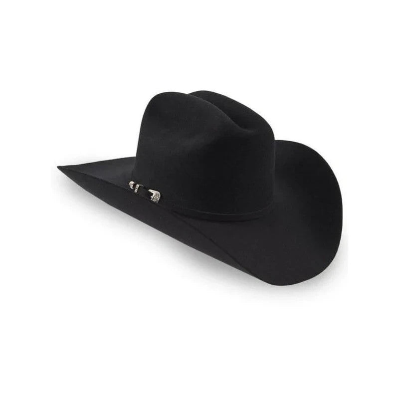 100X Estilo Julion (25% Wool 75% Buffalo Fur) Western Cowboy Hat - Black