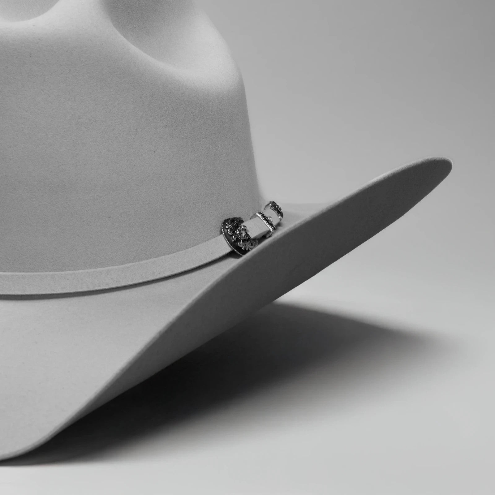 100X Estilo Sinaloa (25% Wool 75% Buffalo Fur) Western Cowboy Hat -Silver