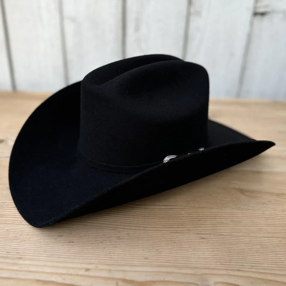 100X Estilo Julion Western Cowboy Felt Hat - Black