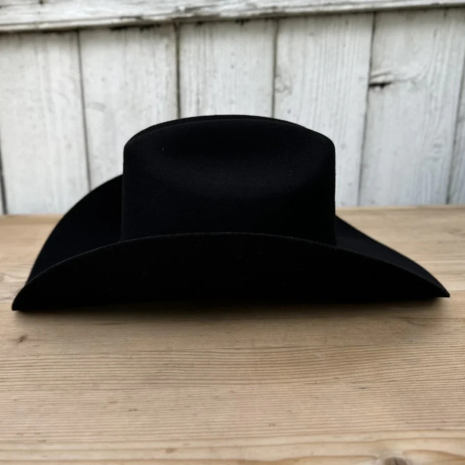 100X Estilo Julion Western Cowboy Felt Hat - Black
