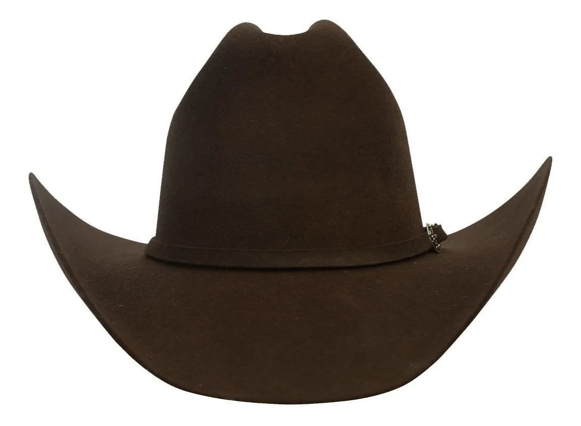 100X Joan Sebastian Style Western Cowboy Felt Hat - Brown