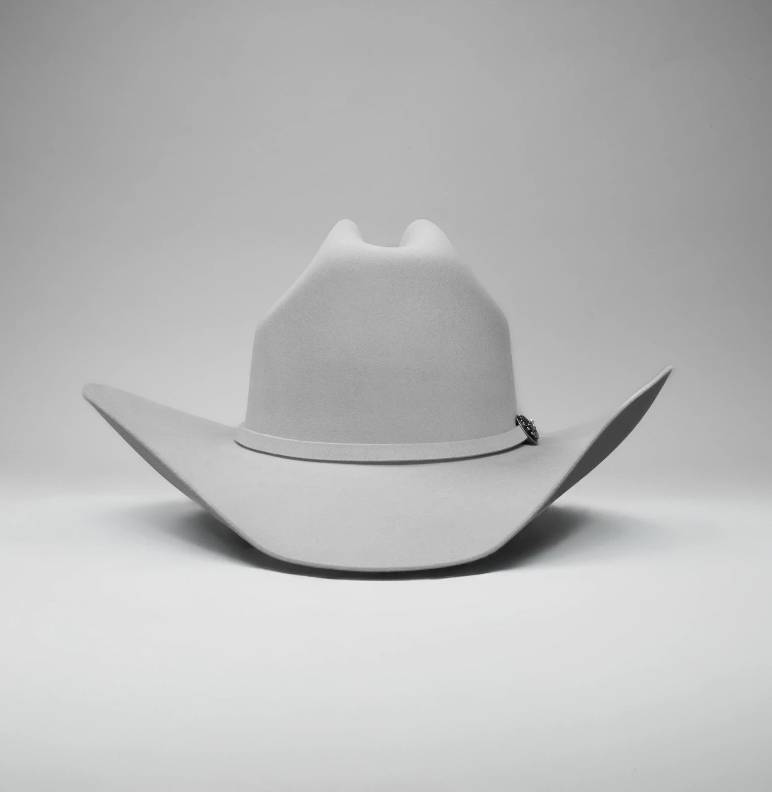 100X Estilo Sinaloa (25% Wool 75% Buffalo Fur) Western Cowboy Hat -Silver