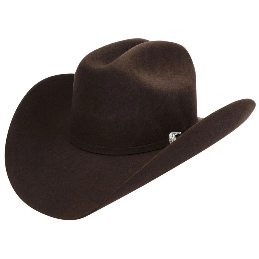 100X Joan Sebastian Style Western Cowboy Felt Hat - Brown