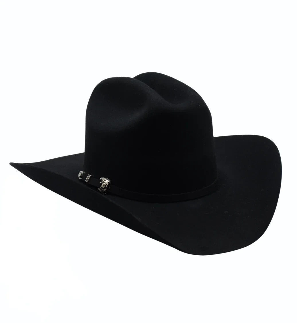 50X Estilo Sinaloa (50% Wool 50% Buffalo Fur) Western Cowboy Hat - Black
