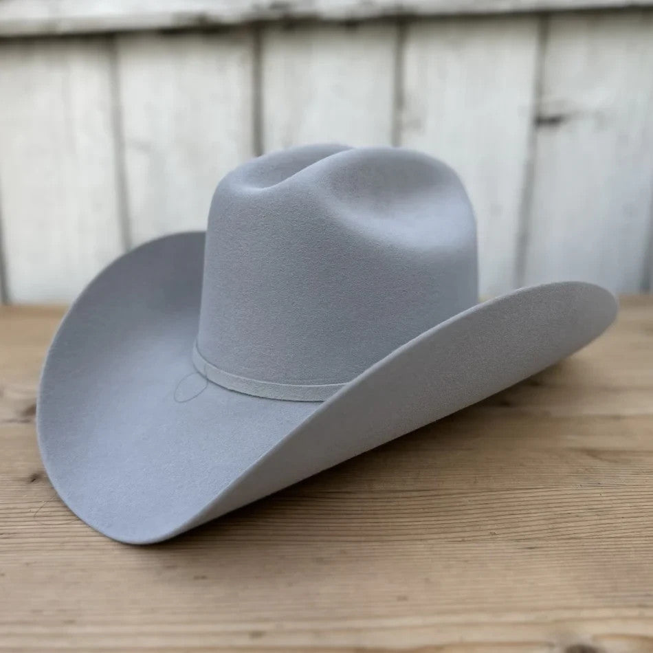 100X Estilo Julion Western Cowboy Felt Hat - Grey