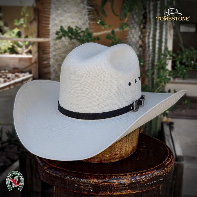 Tombstone 100X East West Style Western Cowboy Shantung Straw Hat