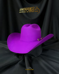 Tombstone 20X Roper Style Western Cowboy Fur Felt Hat - Purple