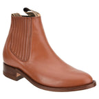 White Diamonds Men's Napa Leather Round Toe Welt Charro Ankle Boots – Honey