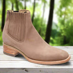 White Diamonds Men's Nubuck Square Toe Rodeo Ankle Boots – Walnut
