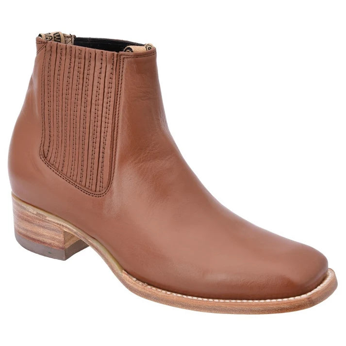 White Diamonds Men's Napa Leather Square Toe Rodeo Ankle Boots – Tobacco