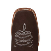 White Diamonds Men's Nubuck Square Toe Rodeo Ankle Boots – Brown