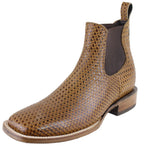 Men´s Silverton Brady All Leather Wide Square Toe Short Boots-Honey
