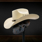 Tombstone 100X 8 Segundos Style Brick Crown Western Cowboy Shantung Straw Hat