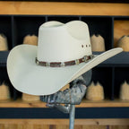 Tombstone 100X 8 Segundos Style Brick Crown Western Cowboy Shantung Straw Hat