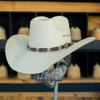 Tombstone 100X 8 Segundos Style Brick Crown Western Cowboy Shantung Straw Hat