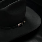 Men’s "El Jefe" 100X Luxury Handcrafted Western Cowboy Beaver Fur Felt Hat - Black