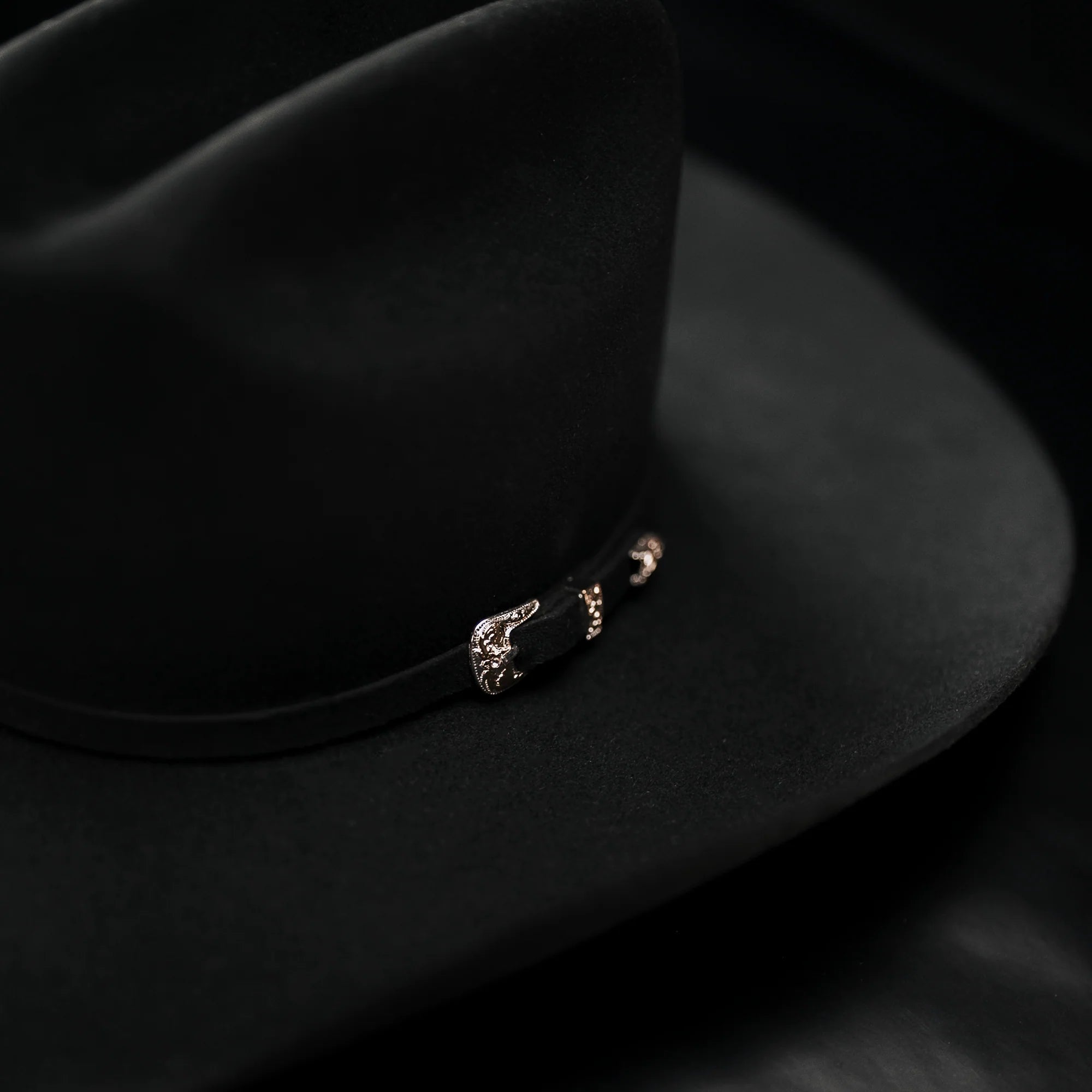 Men’s "El Jefe" 100X Luxury Handcrafted Western Cowboy Beaver Fur Felt Hat - Black