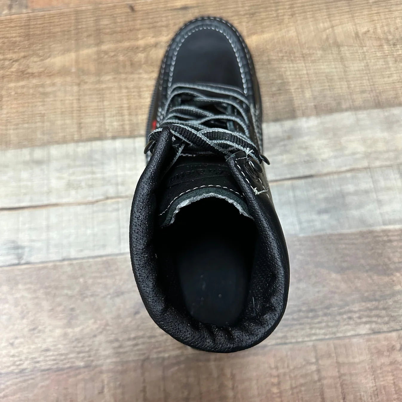 Men's Work Shoes Laces Genuine Leather Oil Eater Resistant Est. 375/420 Black