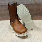 Men's Square Toe Workboot Genuine Leather Lightweight Sole Est. 915
