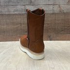 Men's Square Toe Workboot Genuine Leather Lightweight Sole Est. 915