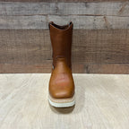 Men's Square Toe Workboot Genuine Leather Lightweight Sole Est. 915