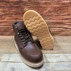Men's Work Shoes Laces Genuine Leather Oil Eater Resistant Est. 375/420 Brown