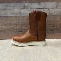Men's Square Toe Workboot Genuine Leather Lightweight Sole Est. 915