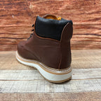 Men's Work Shoes Laces Genuine Leather Oil Eater Resistant Est. 375/420 Brown