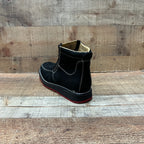 Men's Work Red/Blue Sole Zipper Handwoven Genuine Leather Oil/Water Resistant Est 334/444 Red