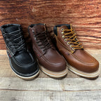 Men's Work Shoes Laces Genuine Leather Oil Eater Resistant Est. 375/420 Roble