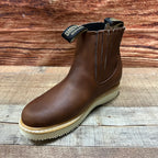 Men's Work Boots Light Pull On Leather Oil Resistant Ankle Boot Est. 315 Gold