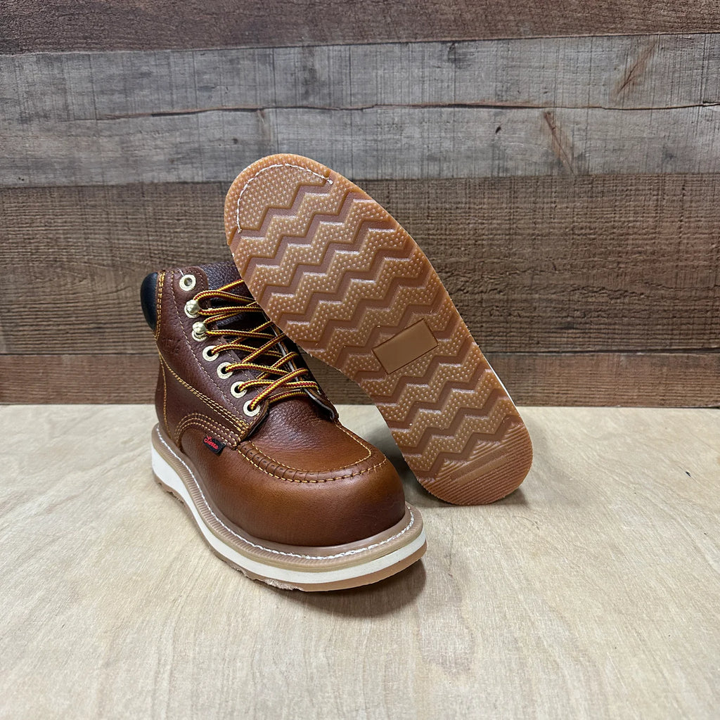 Men's Work Shoes Laces Genuine Leather Oil Eater Resistant Est. 375/420 Roble