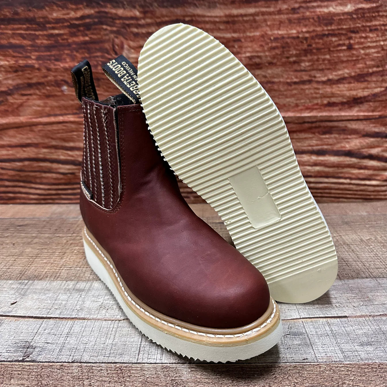 Men's Work Boots Light Pull On Leather Oil Resistant Ankle Boot Est. 315 Shedron