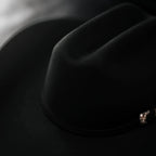 Men’s "El Jefe" 100X Luxury Handcrafted Western Cowboy Beaver Fur Felt Hat - Black